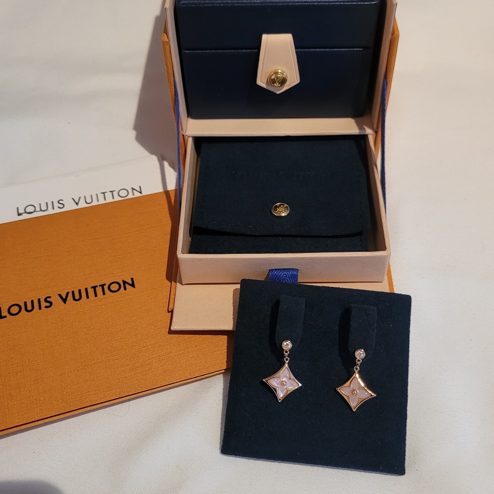 100% Authentic Louis Vuitton Color Blossom BB Earrings